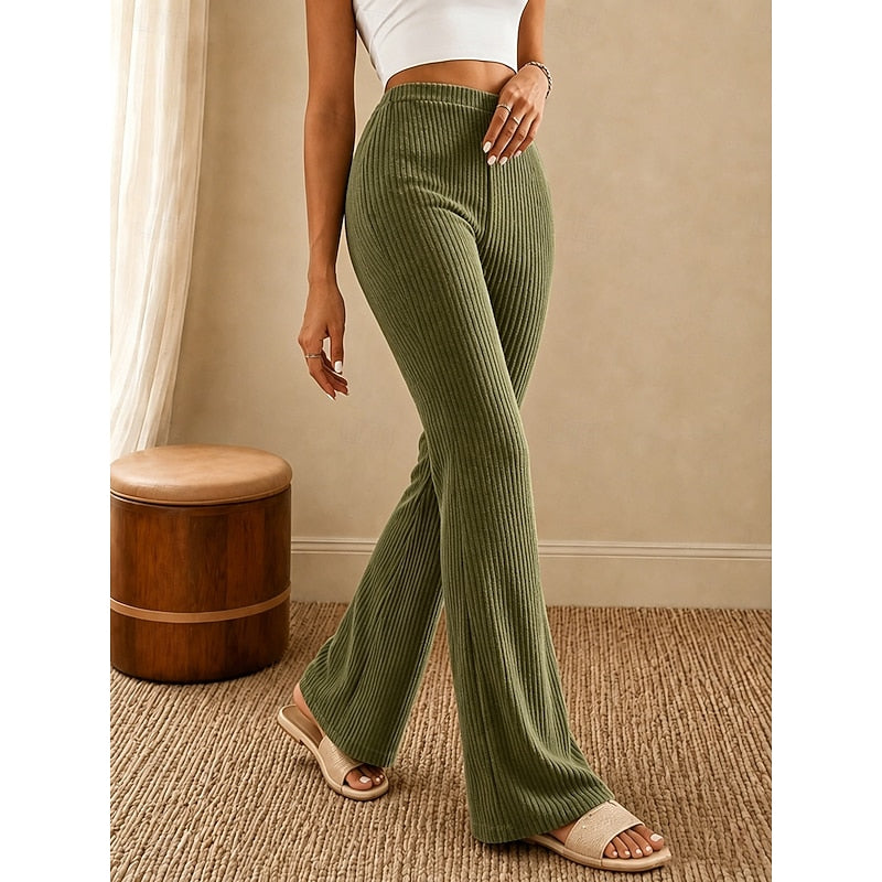 Delaney | Elegant High-Waist Flare Pants Image