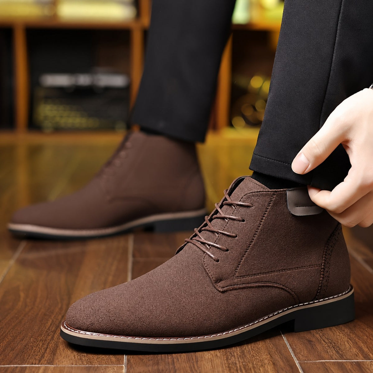 Alden | Refined Lace-Up Ankle Boots Image