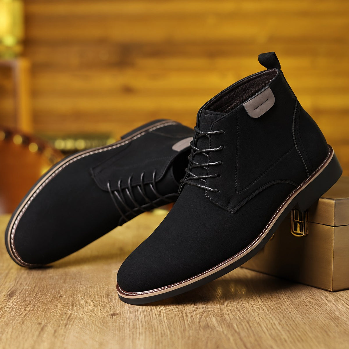 Alden | Refined Lace-Up Ankle Boots