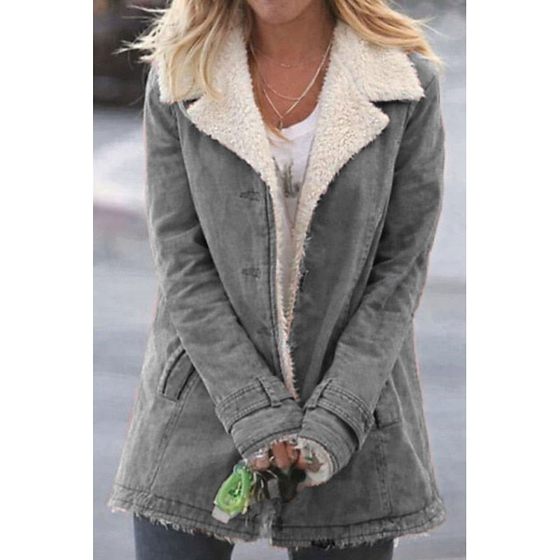Brynn | Cozy Sherpa-Lined Coat Image