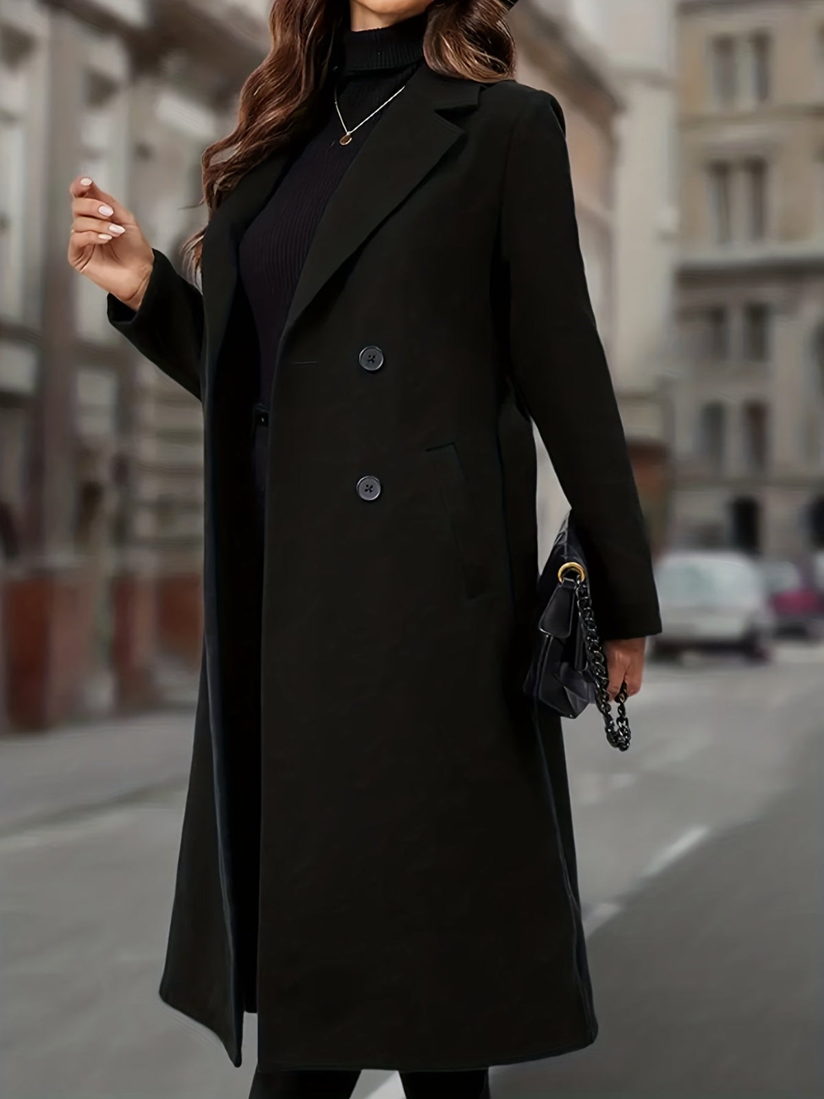 Aurelia | Double-Breasted Long Coat Image