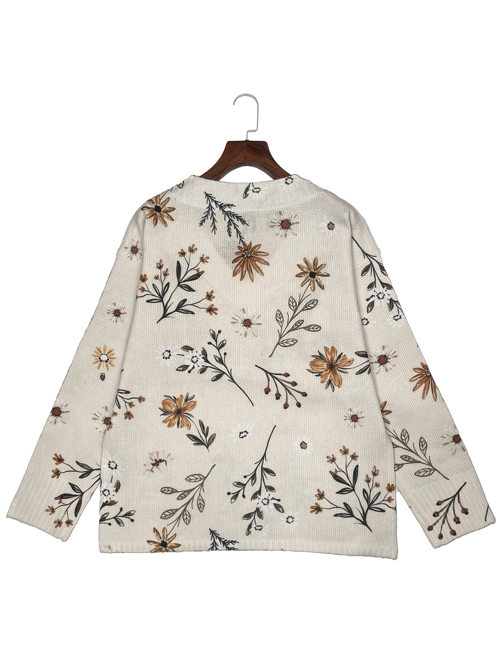 Ainsley | Floral V-Neck Sweater