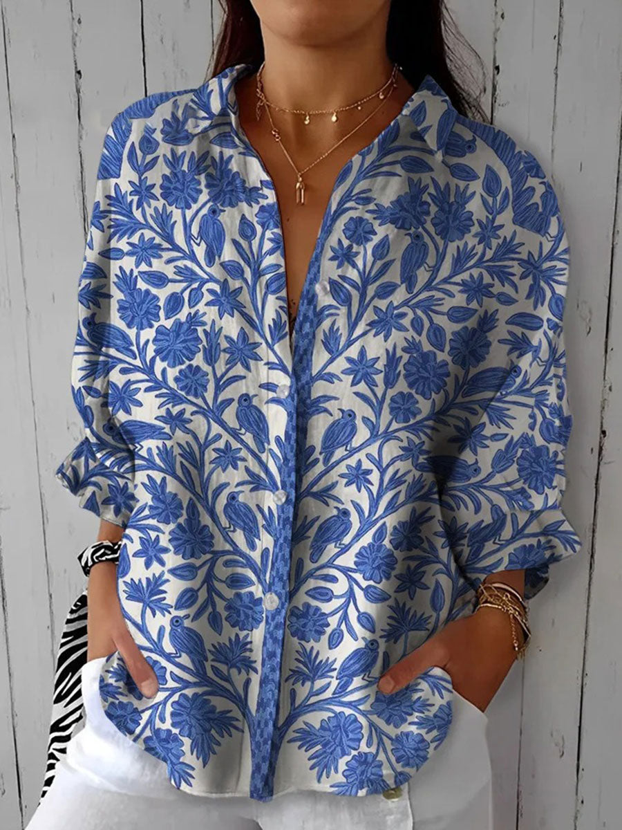 Carol | Casual Collar Garden Blouse Image