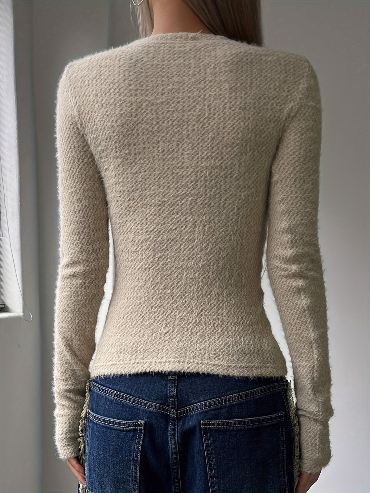 Noreen | Soft Plush Long Sleeve Top Image