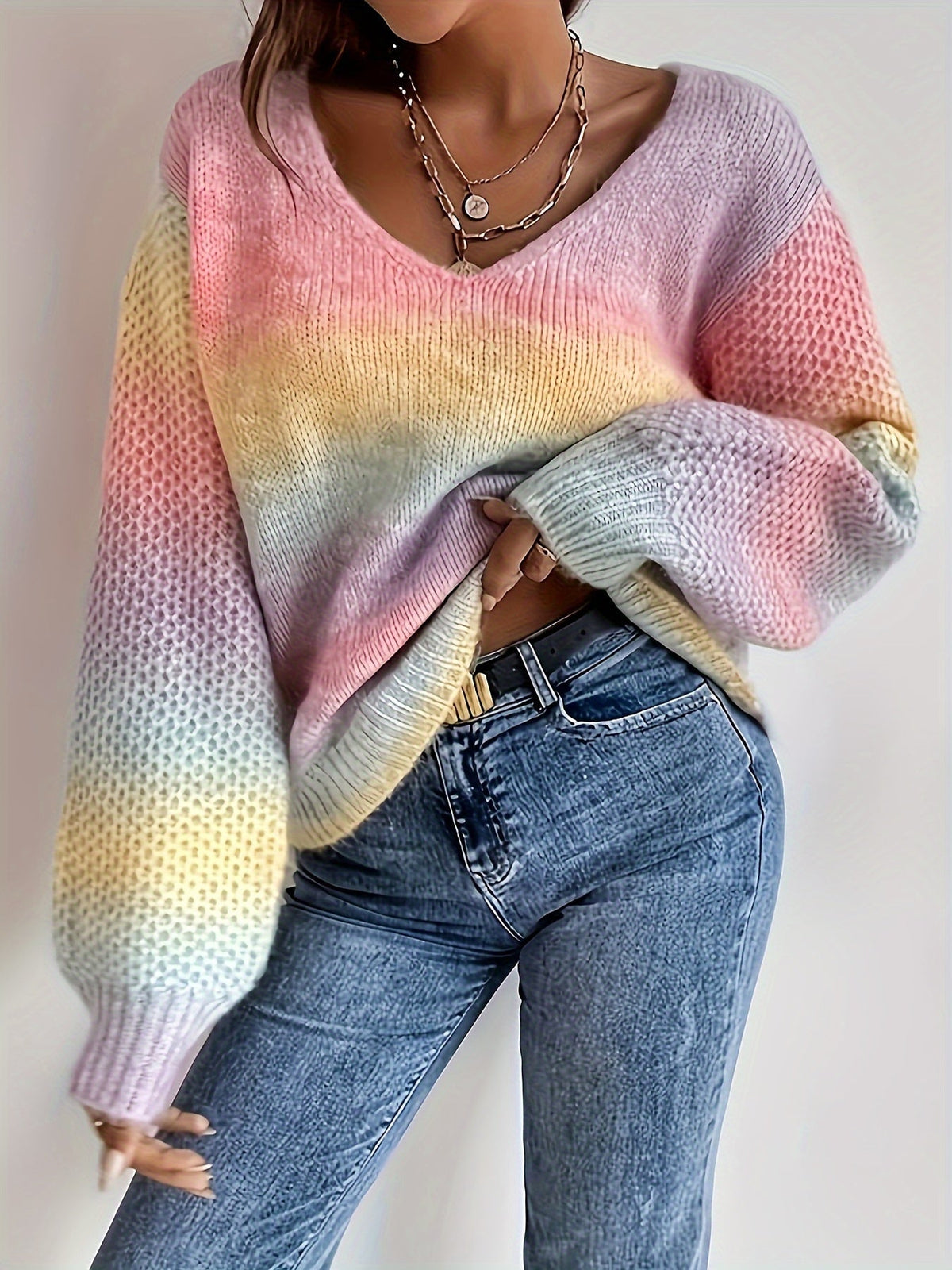 Erica | Relaxed Off-Shoulder Knit Sweater Image