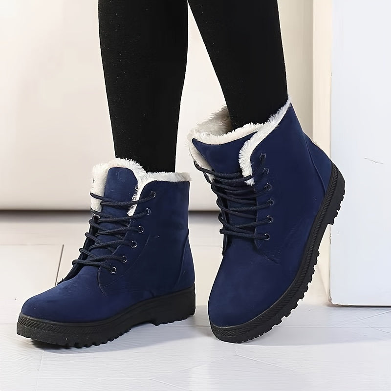Elsa | Cozy Lace-Up Ankle Boots Image