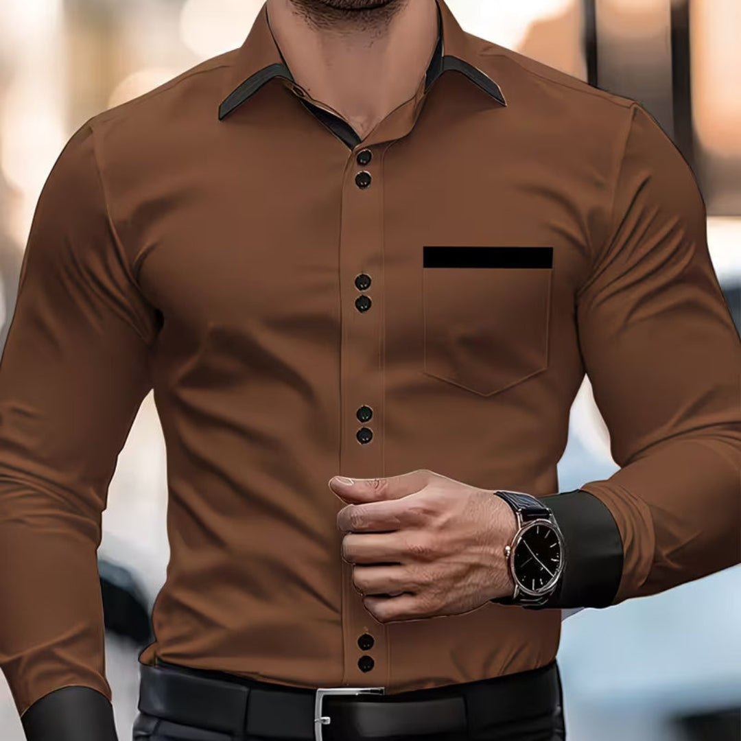 Maximo | Classic Button Collared Fit Shirt Image