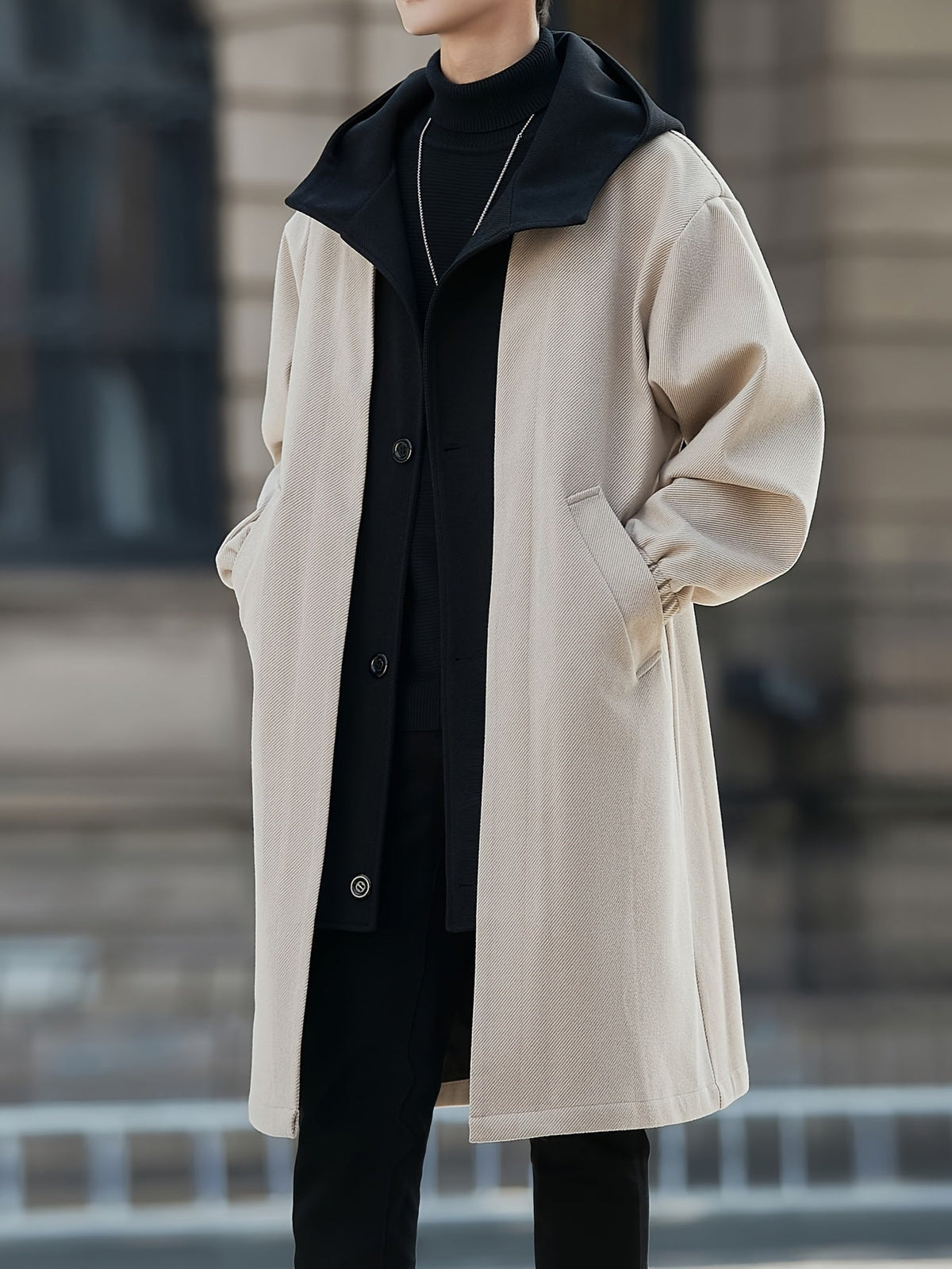 Harrison | Refined Hooded Longline Coat Image