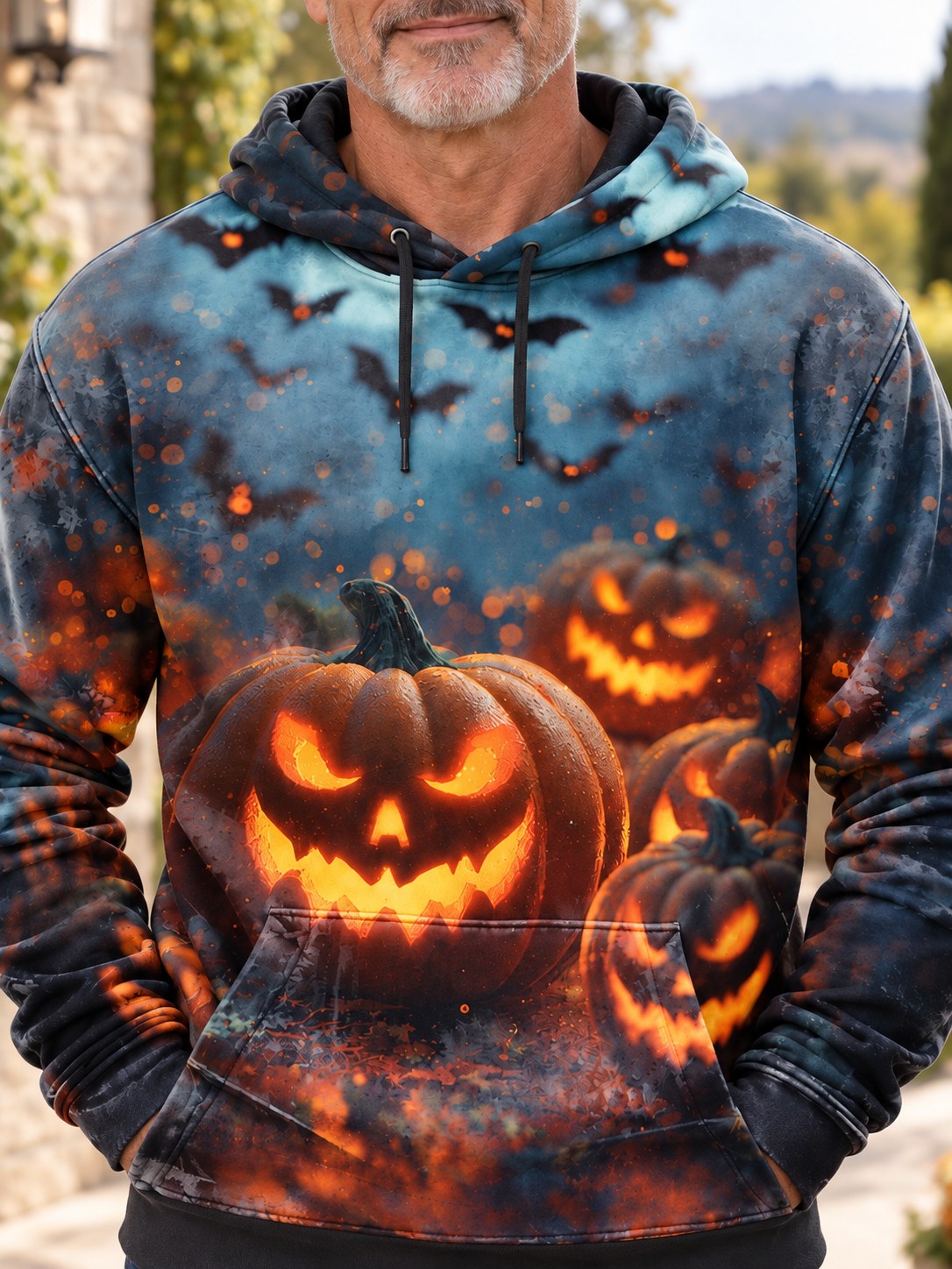 Barnaby | Halloween Pumpkin Print Hoodie