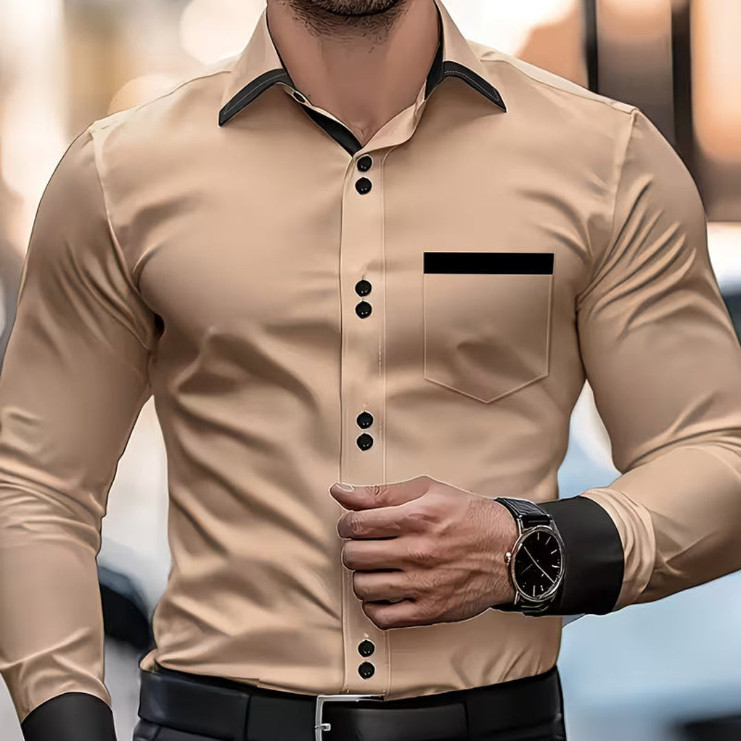 Maximo | Classic Button Collared Fit Shirt Image
