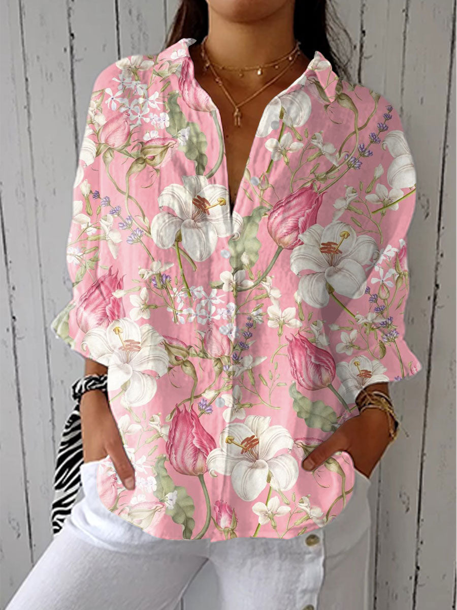 Nancy | Elegant Floral Bloom Blouse Image