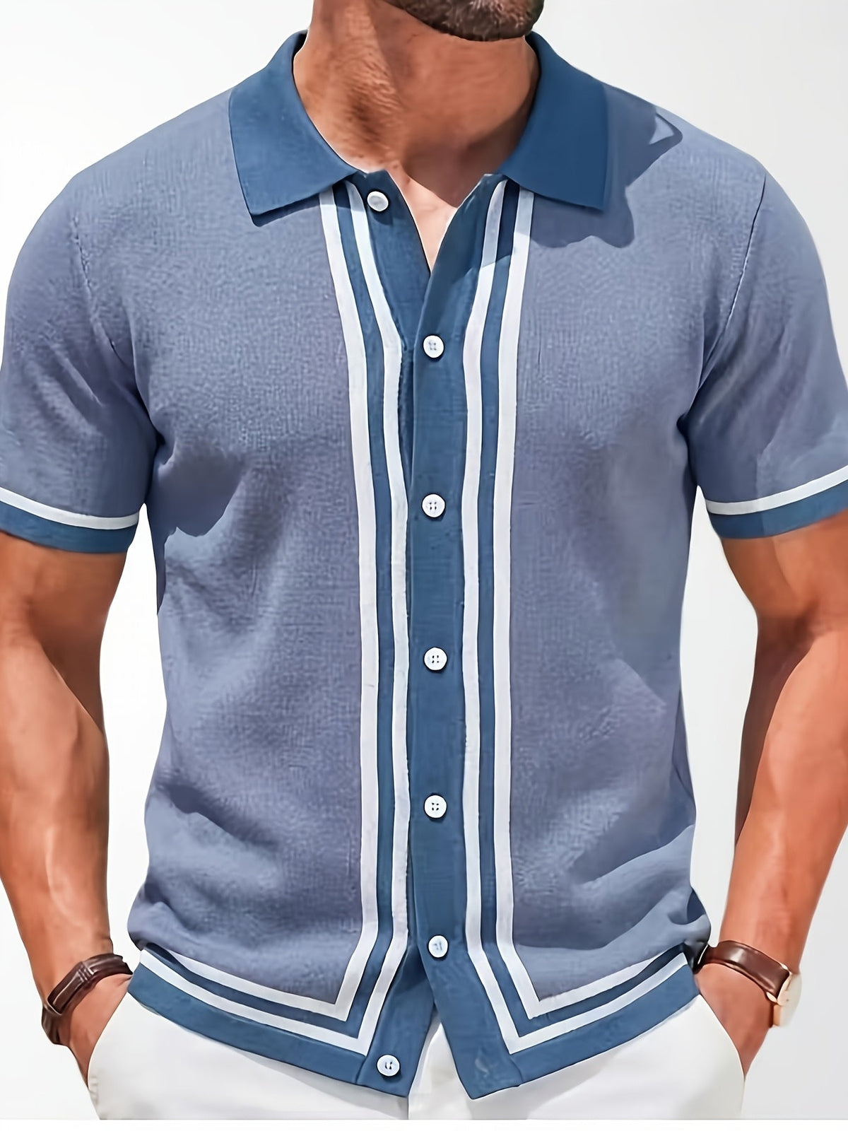 Douglas | Striped Short Sleeve Shirt Image