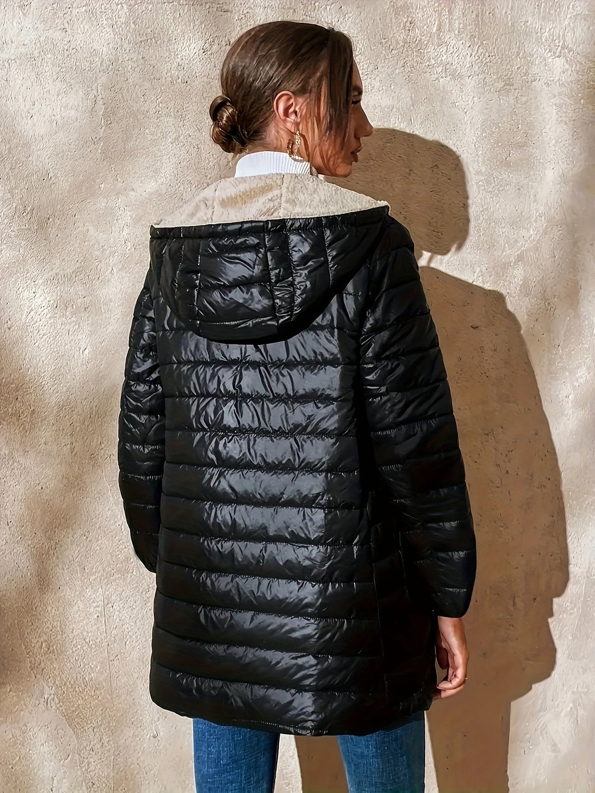 Isla | Quilted Longline Coat Image
