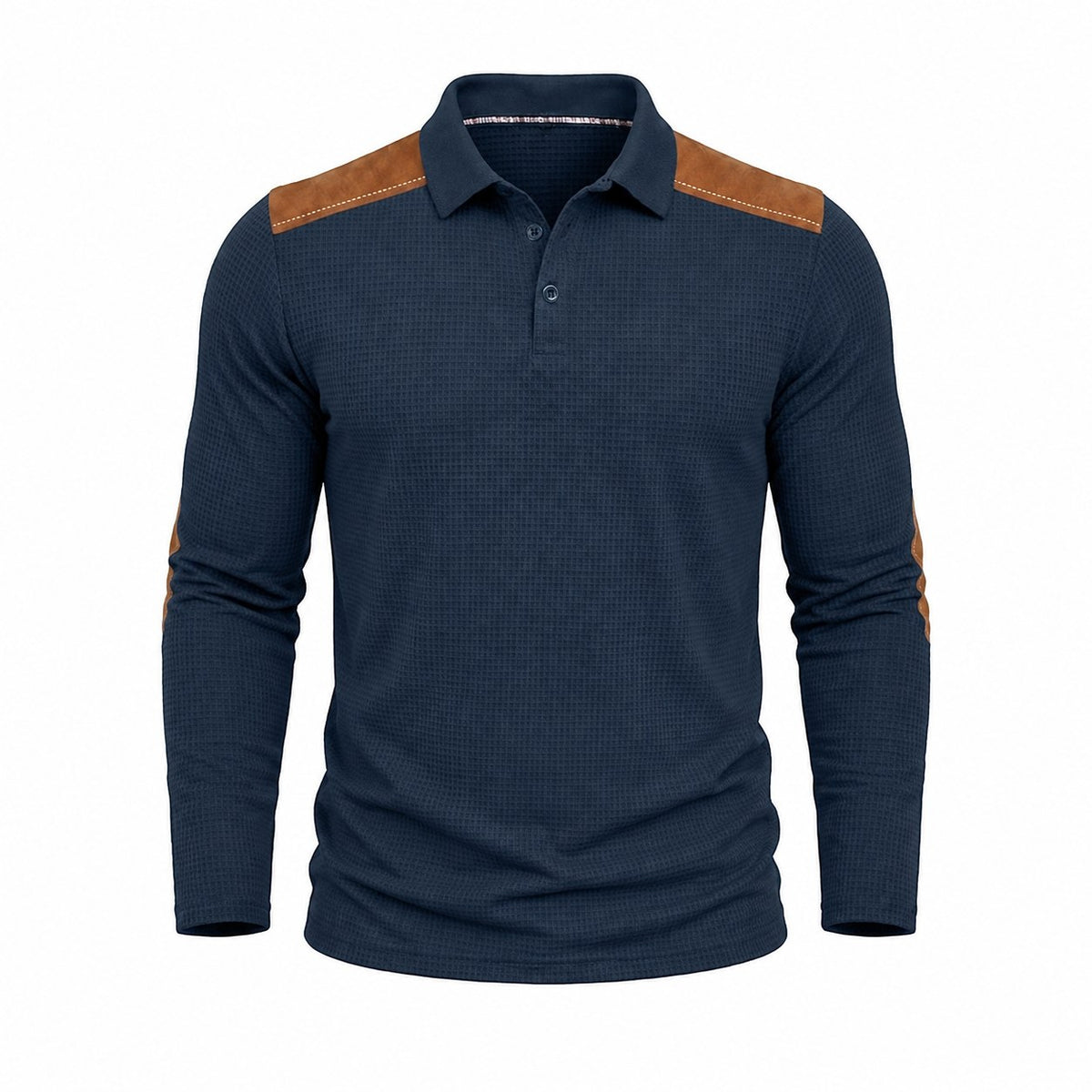 Bennett | Textured Colour Block Polo Shirt