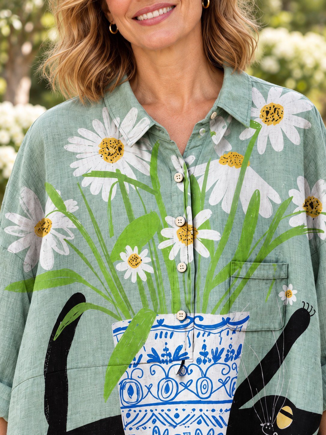 Bethany | Classic Floral Long Sleeve Blouse