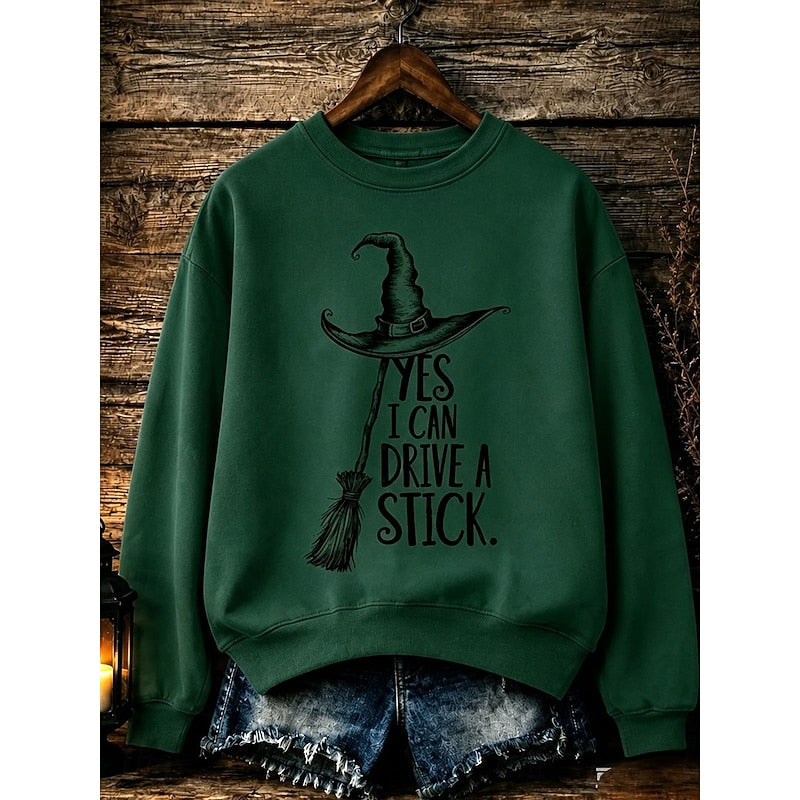 Quinn | Halloween Witch Graphic Sweatshirt Image