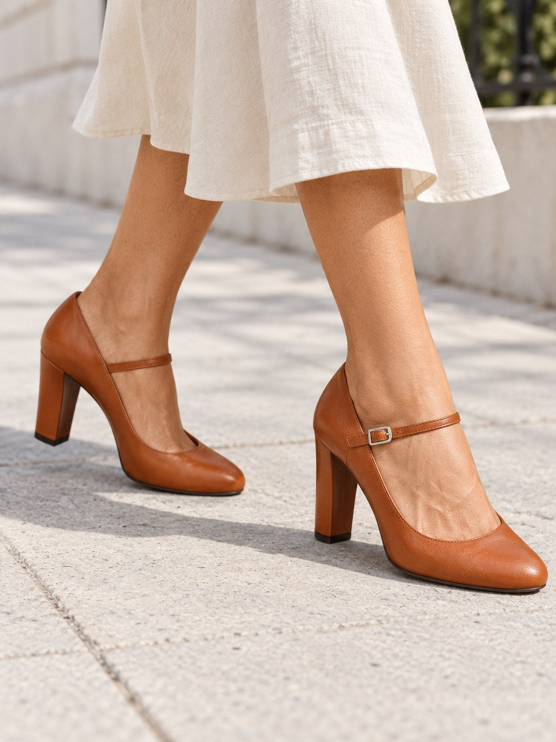 Brittany | Sophisticated Plain Strap Heels
