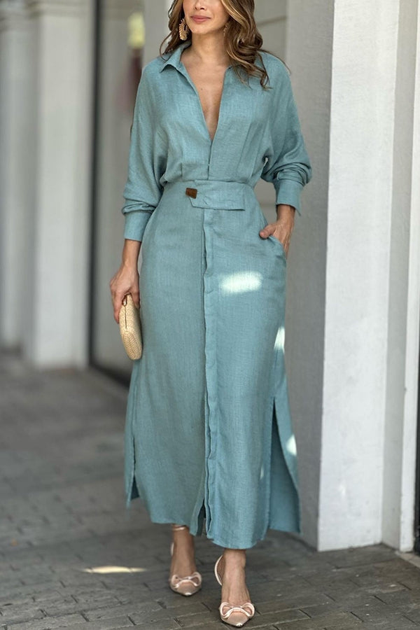 Yara | Ankle-Length Shirt Dress Image