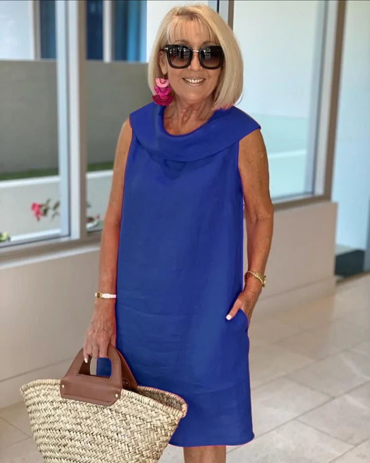 Tonya | Casual Sleeveless Round Neck Dress Image
