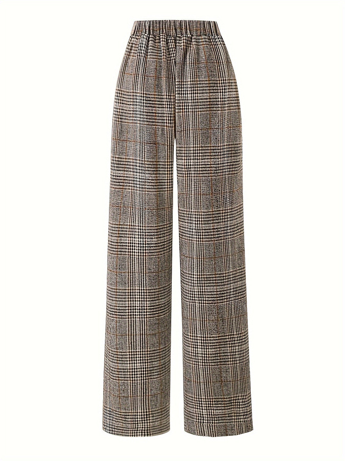 Matilda | Wide-Leg Plaid Trousers Image
