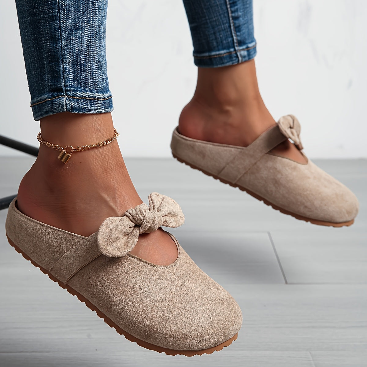 Whitney | Soft Bow Slip-On Mules Image