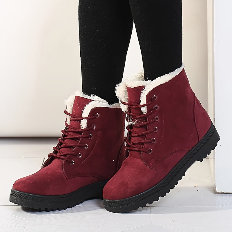 Elsa | Cozy Lace-Up Ankle Boots Image