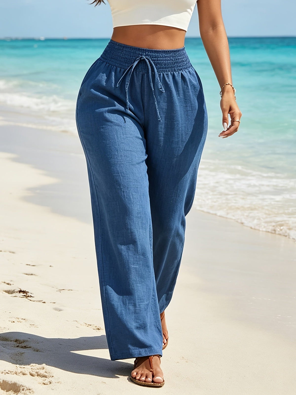 Rosalie | Flowing Wide-Leg Trousers Image