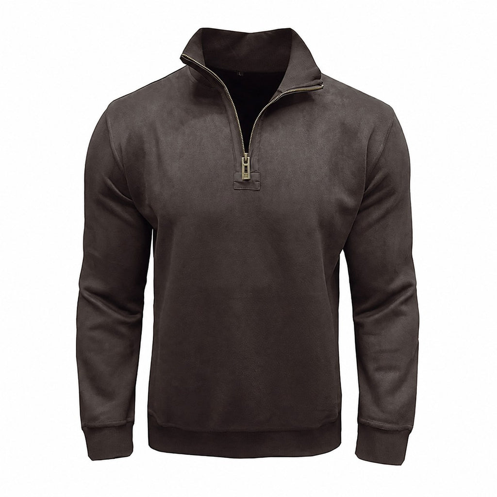 Caleb | Quarter-Zip Stand-Collar Sweatshirt