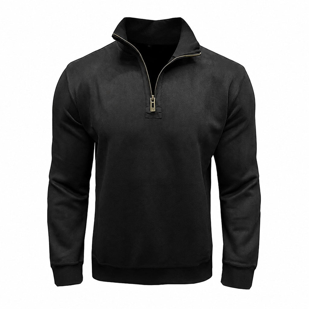 Caleb | Quarter-Zip Stand-Collar Sweatshirt