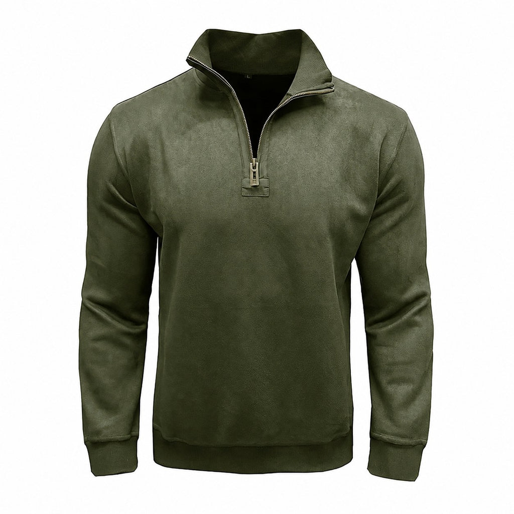 Caleb | Quarter-Zip Stand-Collar Sweatshirt
