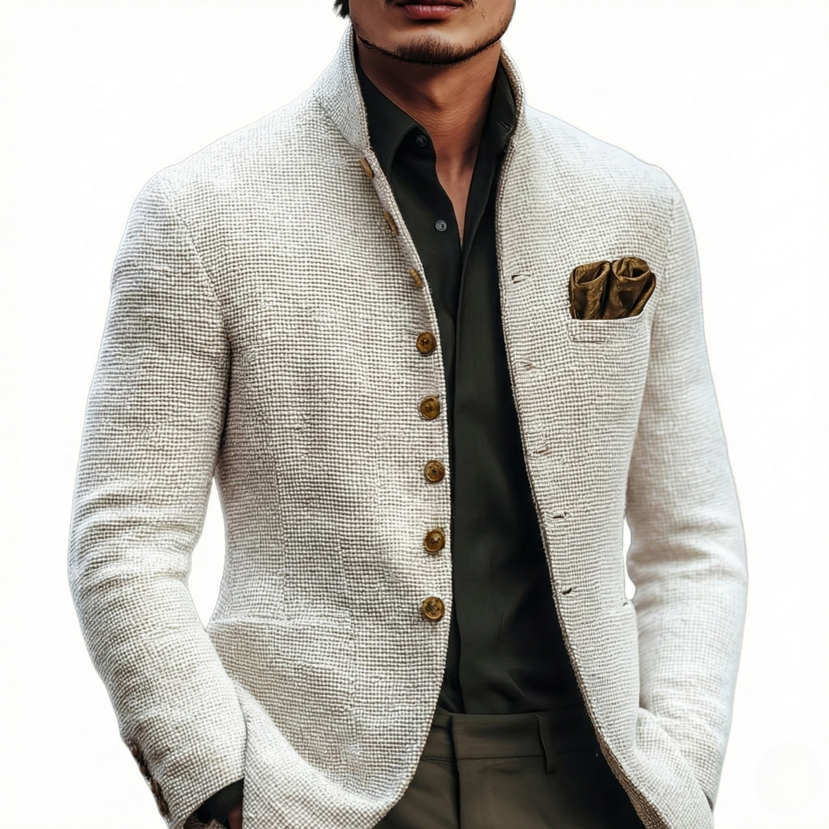 Harold | Refined Single Breasted Cardigan Image