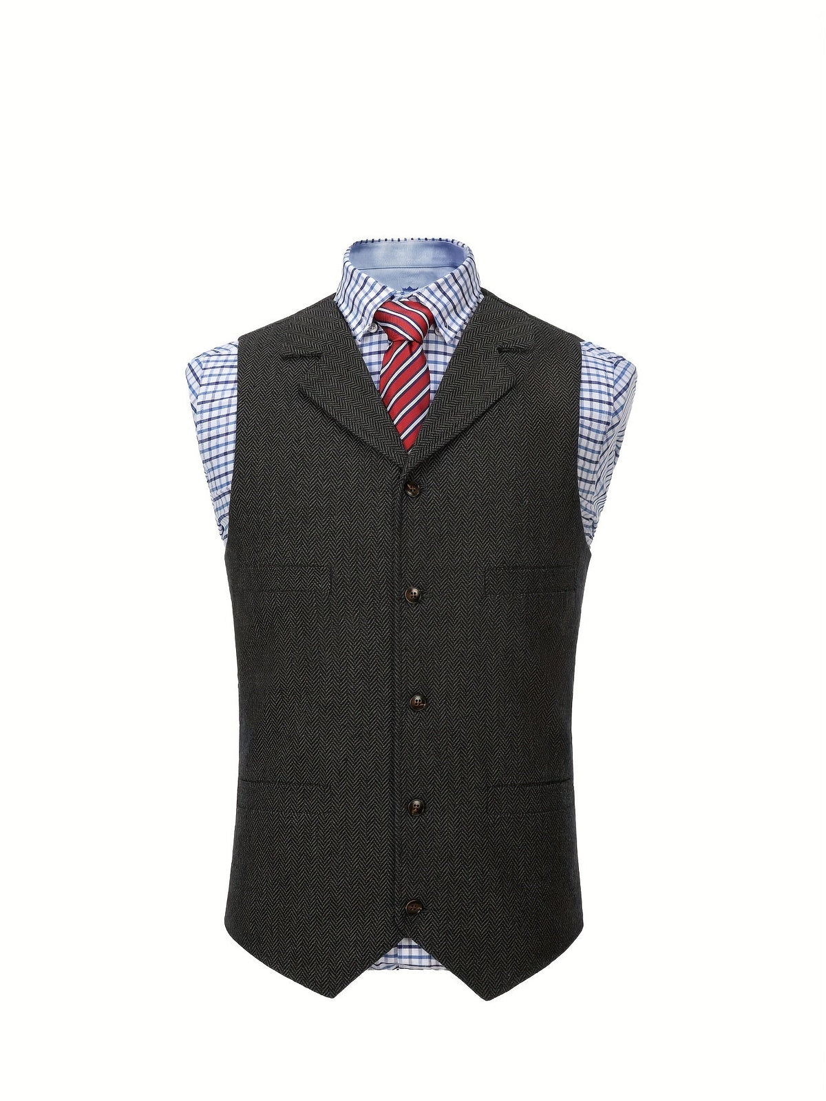 Colton | Heritage Herringbone Vest