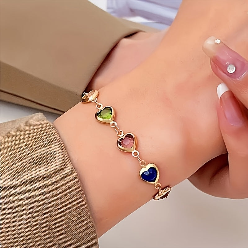 Gail | Stylish Multicolor Heart Shape Bracelet Image