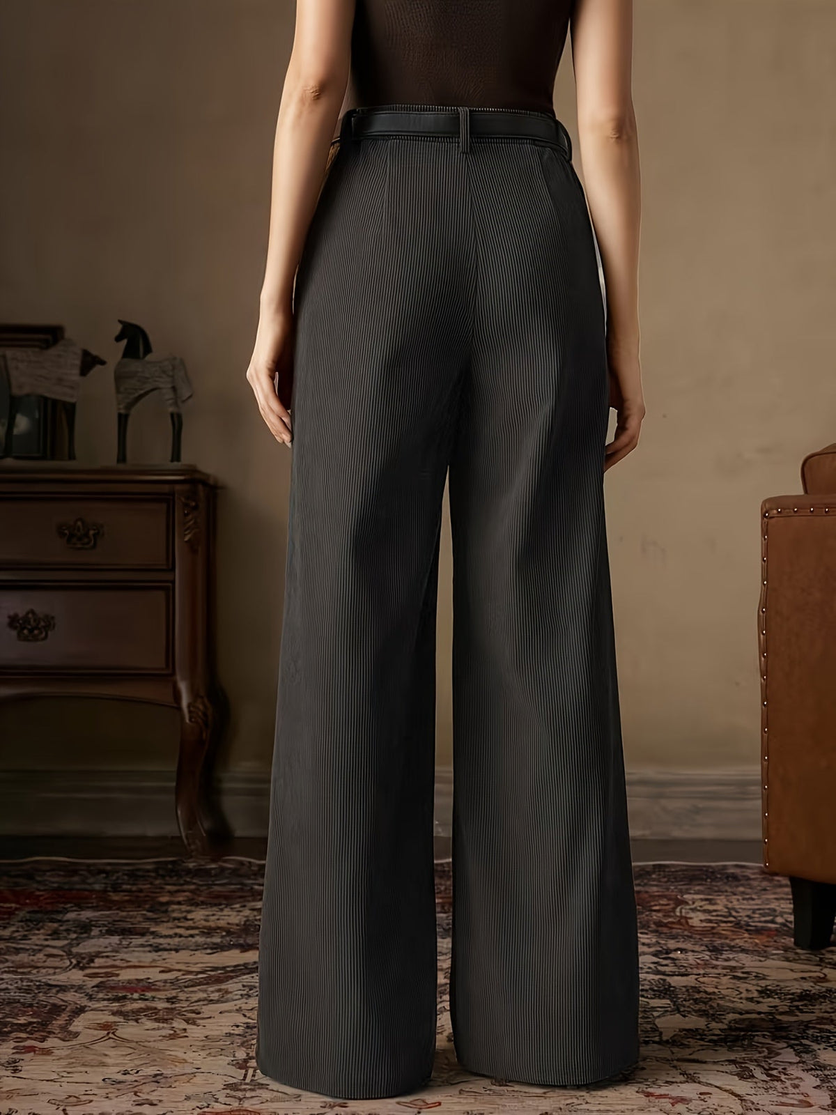Eleanora | High-Waisted Wide-Leg Trousers Image