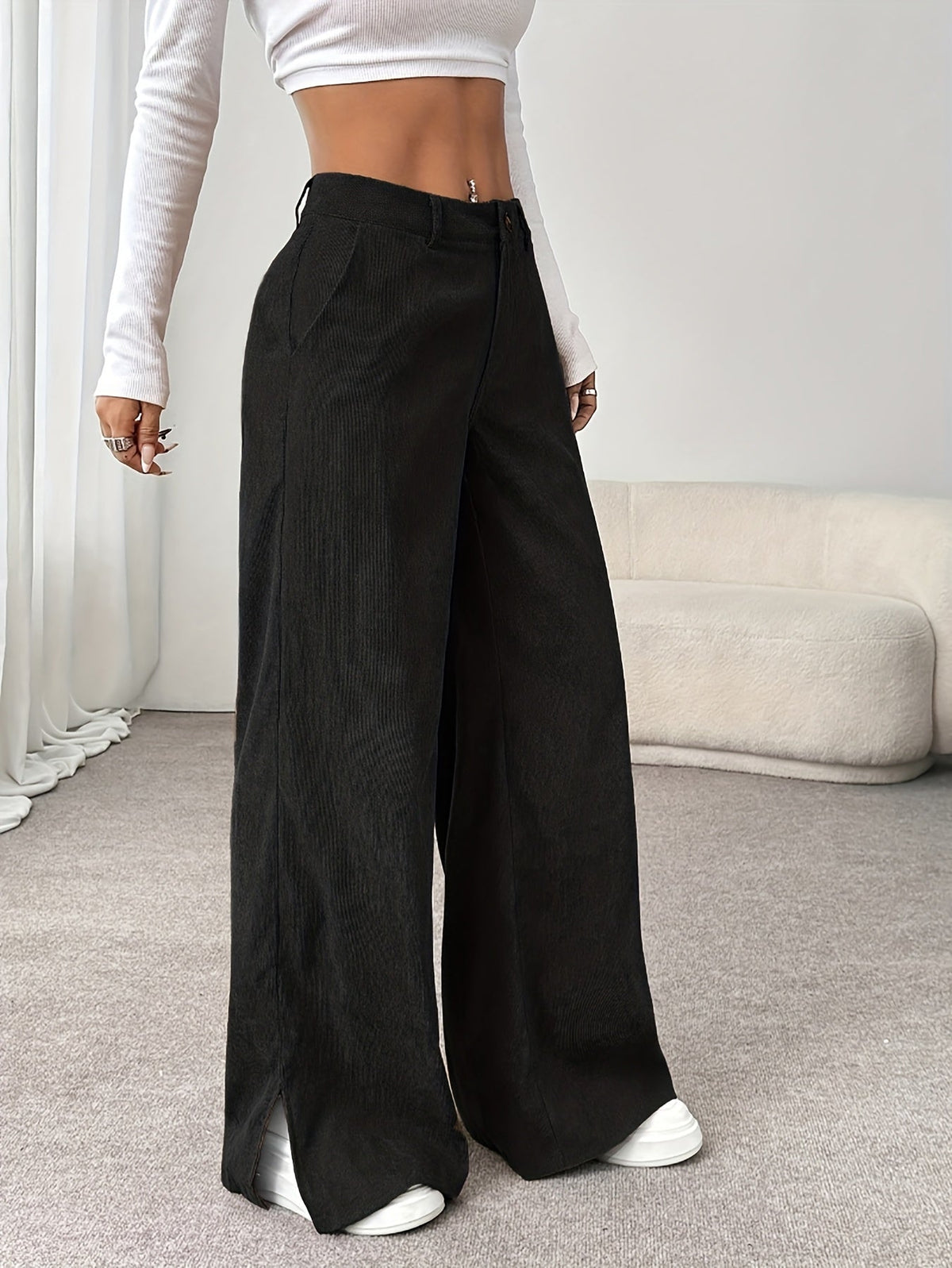 Margot | Straight-Leg Tailored Trousers Image