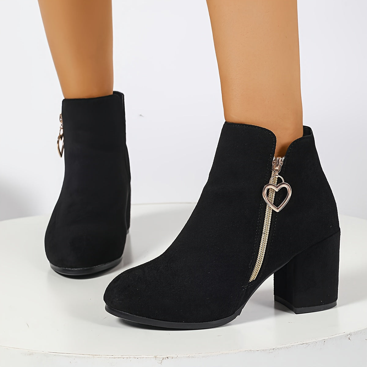 Penelope | Elegant Block-Heel Ankle Boots Image