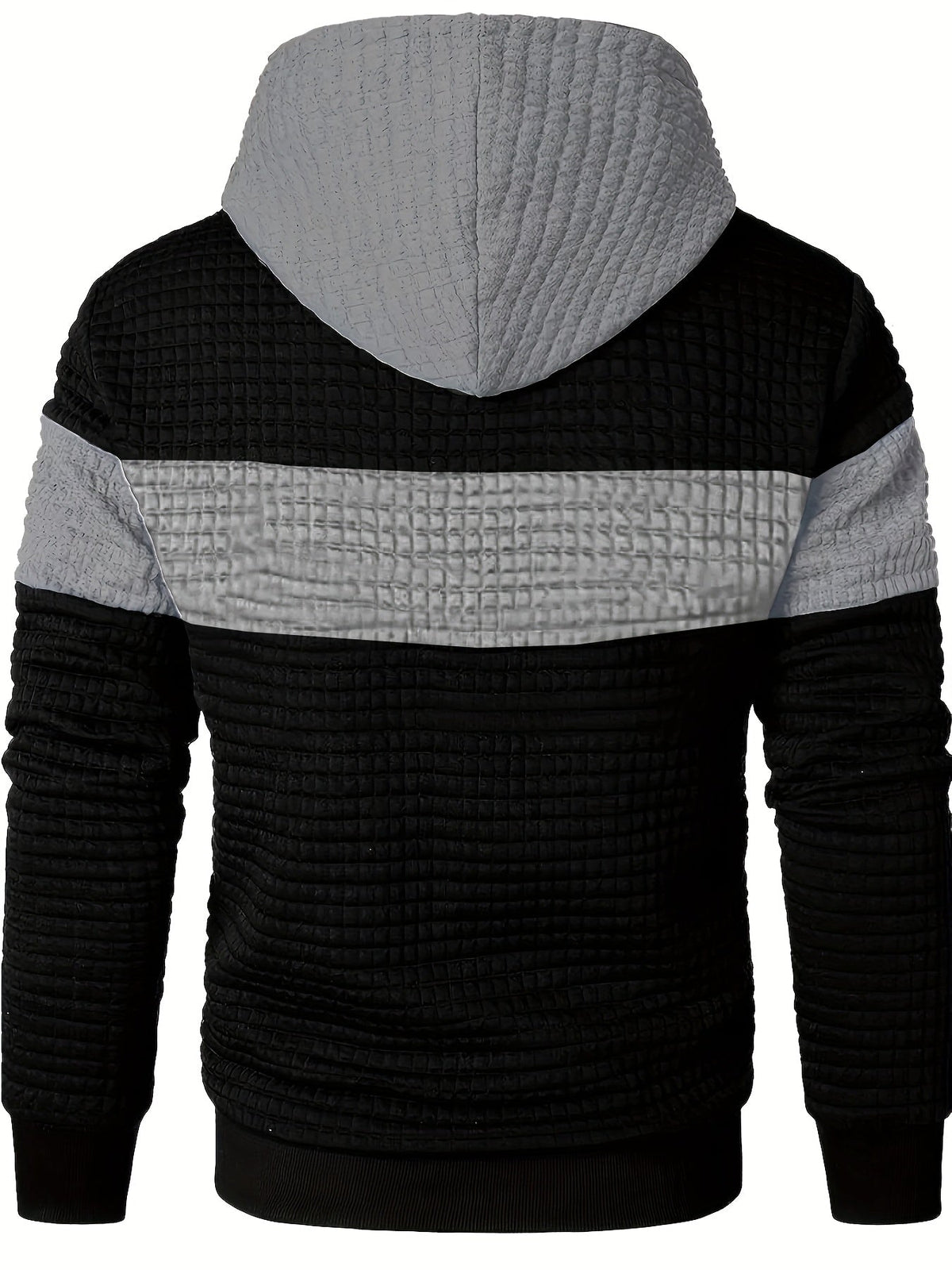 Hayes | Textured Colour-Block Hoodie Image