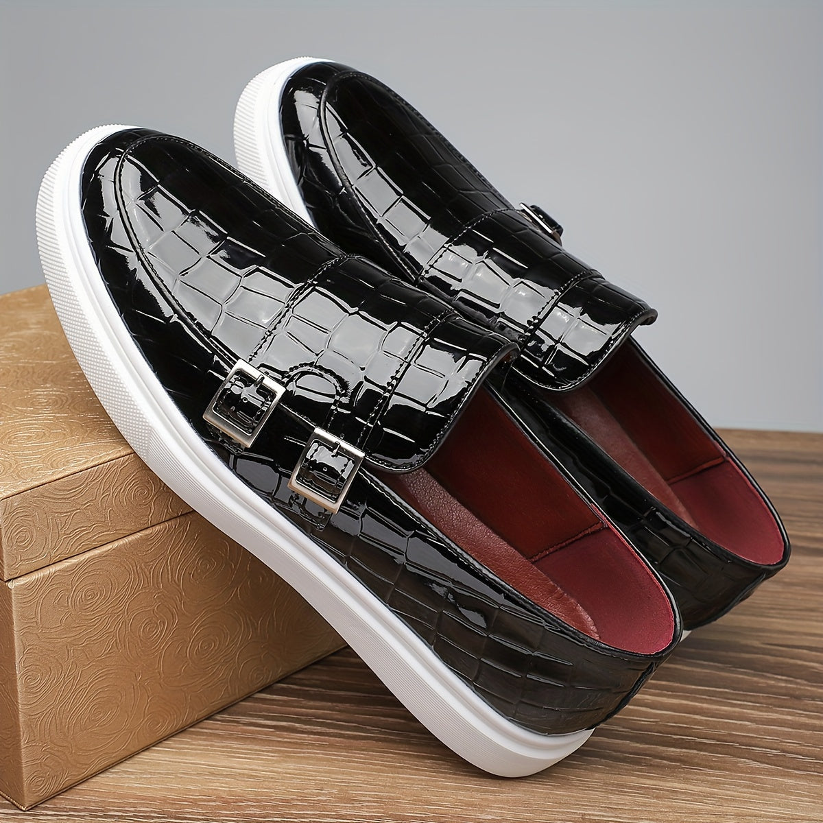 Xavier | Textured Slip-On Loafers Image