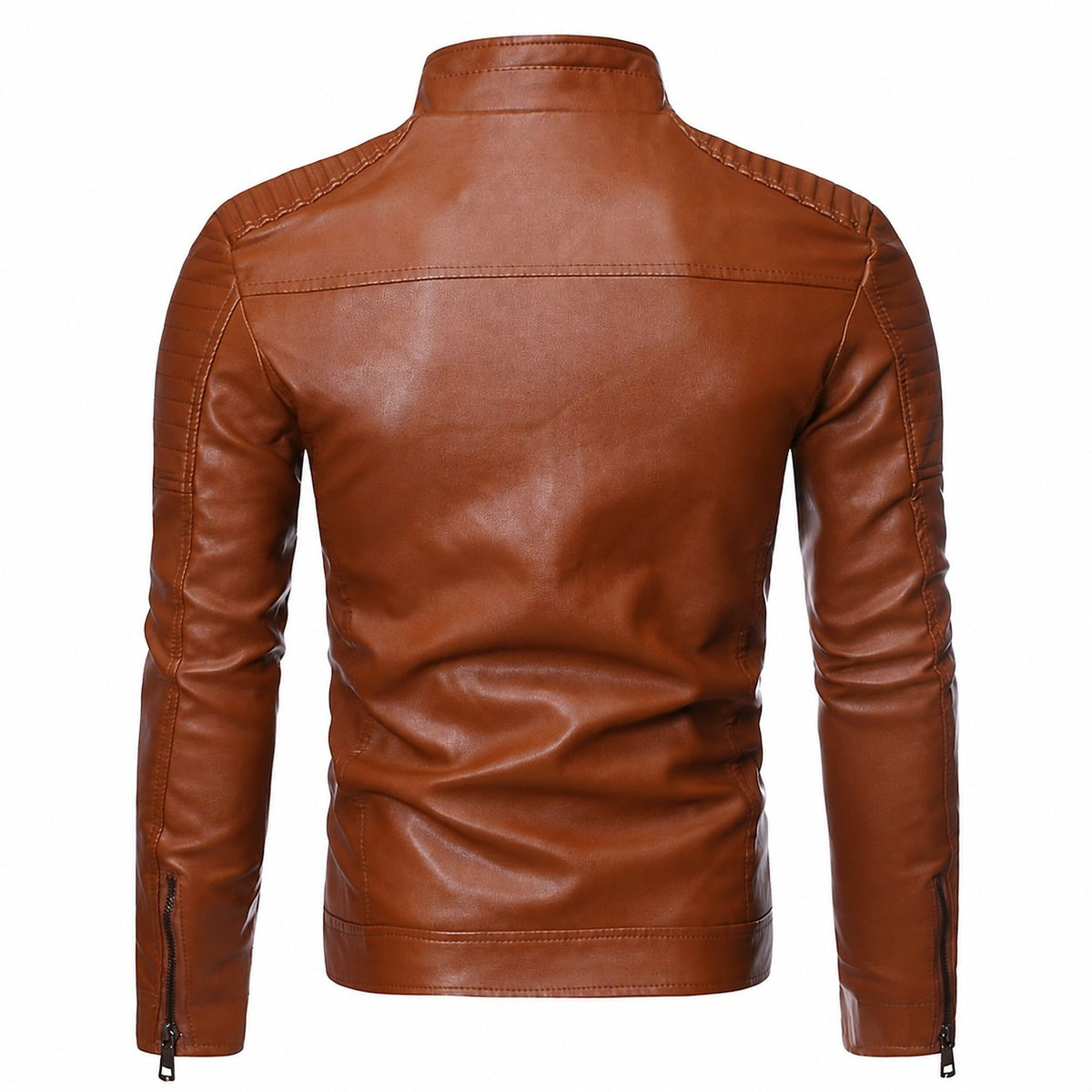 Chandler | Classic Stand-Collar Biker Jacket Image