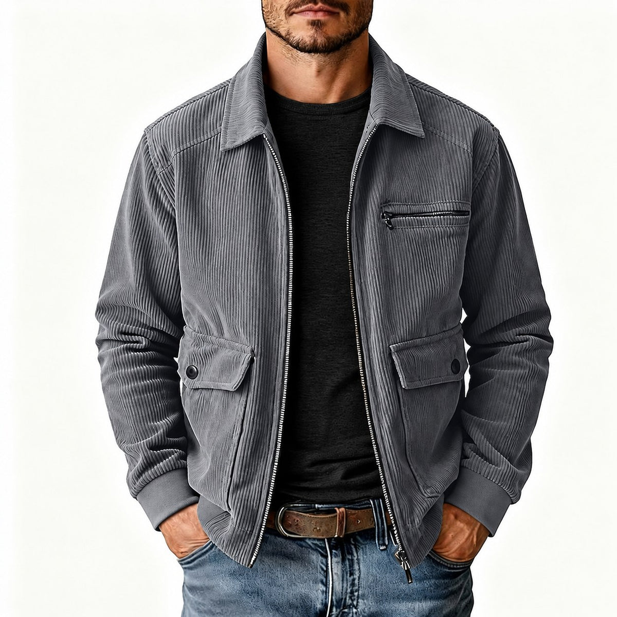 Chester | Ribbed Lapel Jacket Image