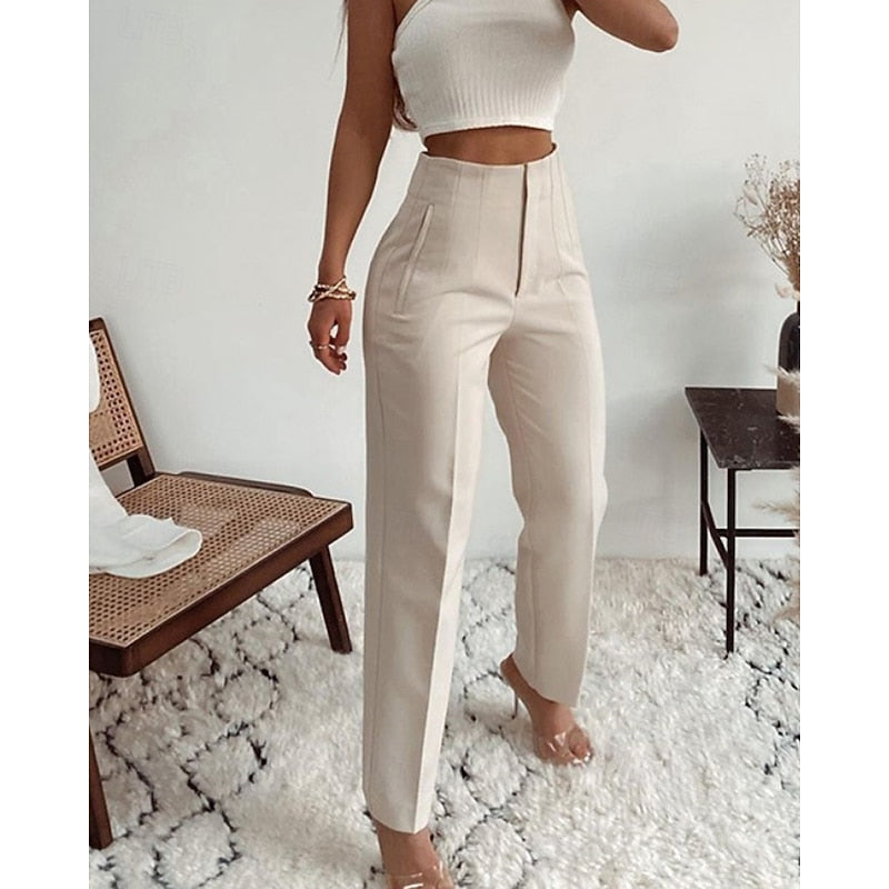Adrienne | High-Waisted Tailored Trousers Image