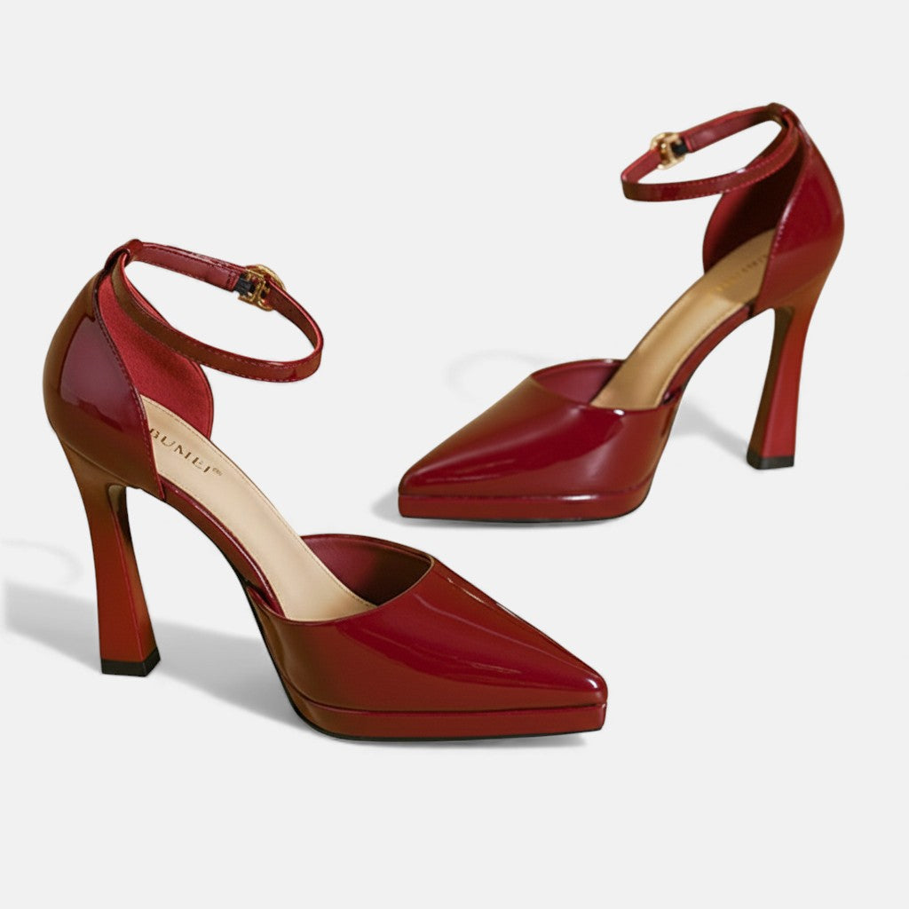 Evette | Stylish Ankle Strap Pointed Heels Image
