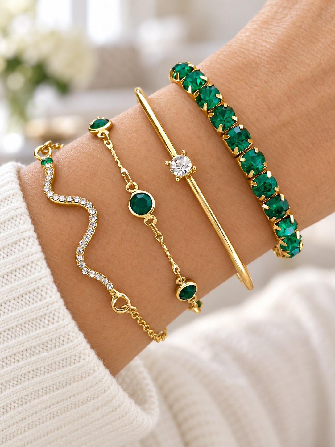 Connie | Vintage Zirconia Bracelet Sets