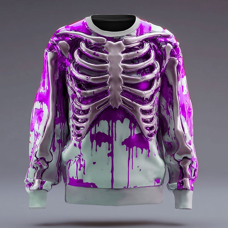Rory | Halloween Skeleton Crew Neck Sweatshirt Image