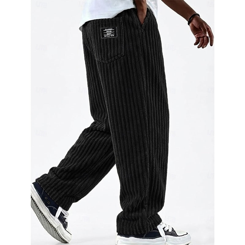 Bradford | Ribbed Straight-Leg Pants Image