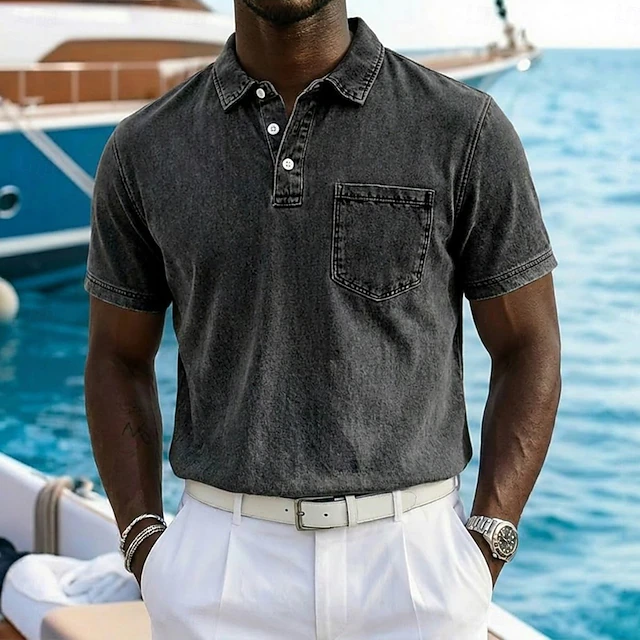 Vincent | Vintage-Washed Polo Shirt Image