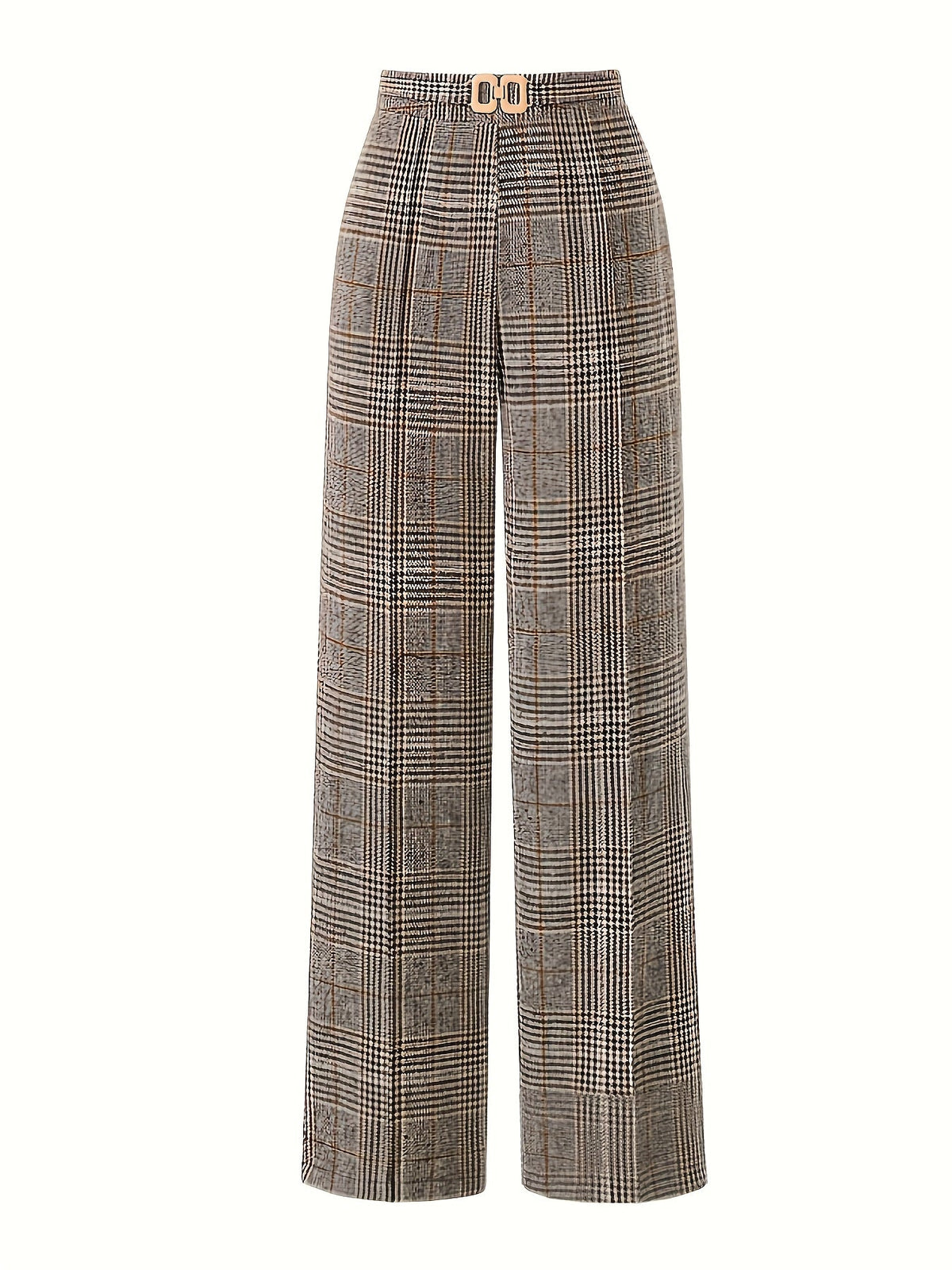 Matilda | Wide-Leg Plaid Trousers Image