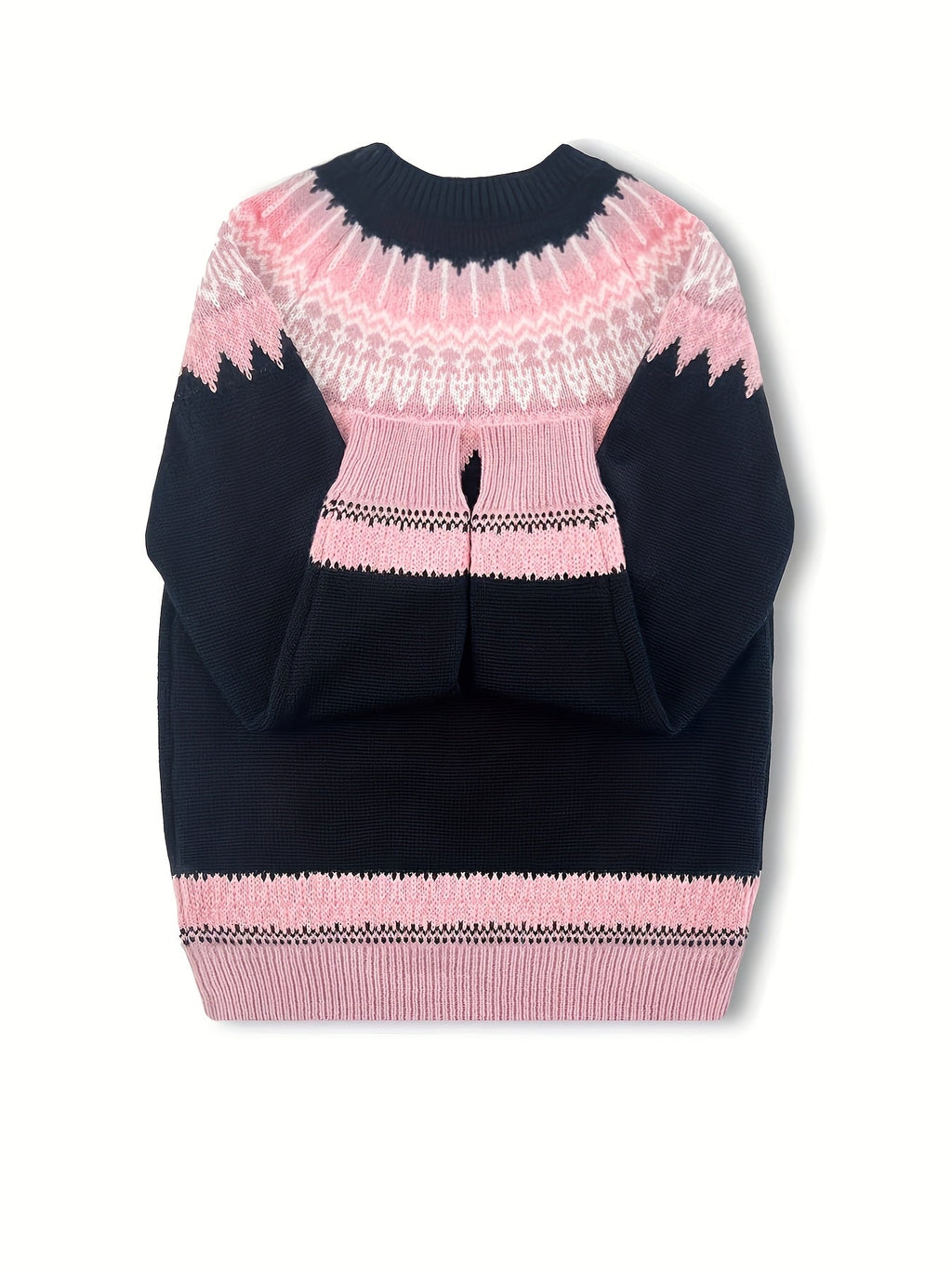 Brenna | Chunky Jacquard Round Neck Sweater