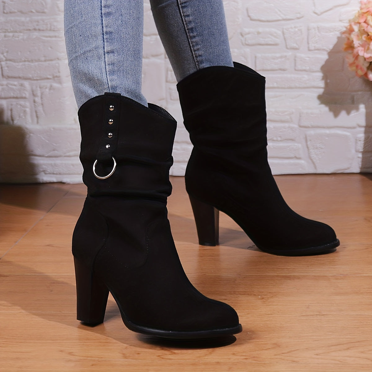 Carmen | Slouchy Western Ankle Boots Image