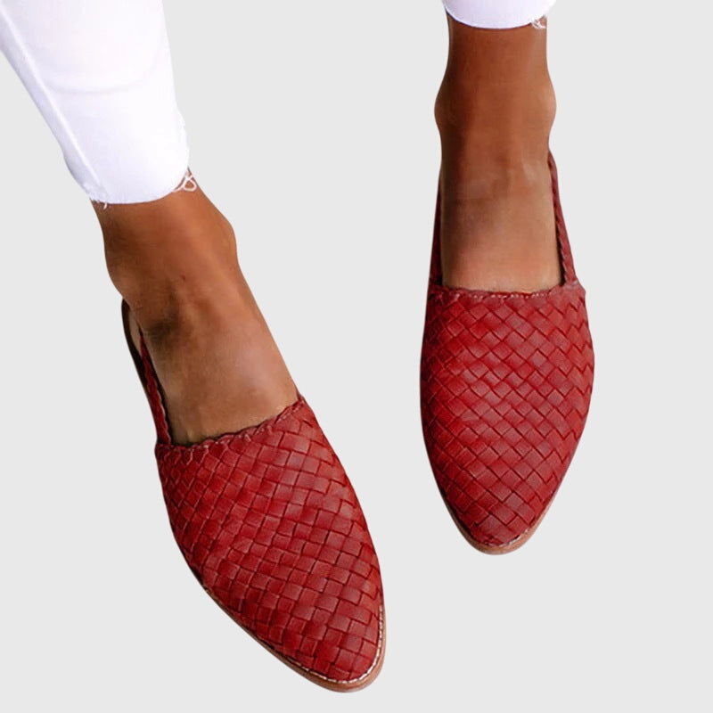 Maeve | Woven Pointed-Toe Flats Image